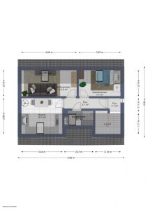 Grundriss bemaßt DG